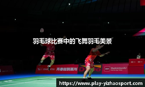 羽毛球比赛中的飞舞羽毛美景